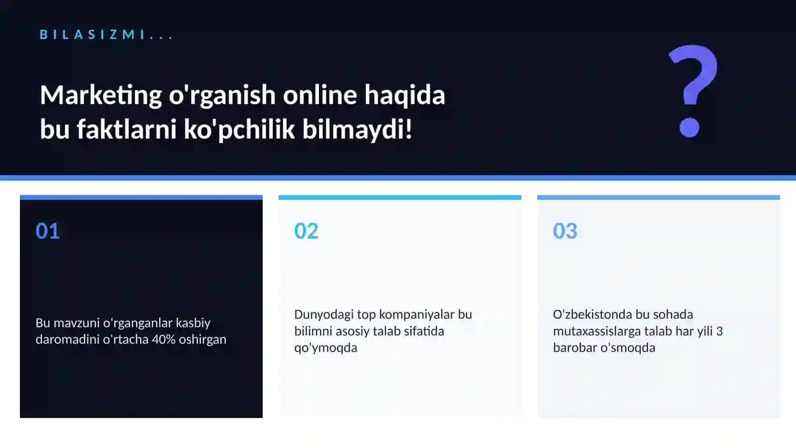 Marketing o'rganish online 2