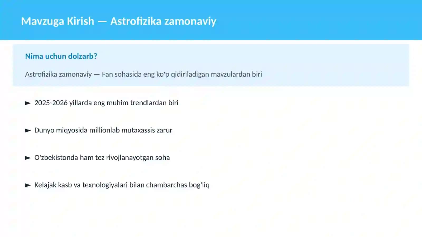 Astrofizika zamonaviy 2