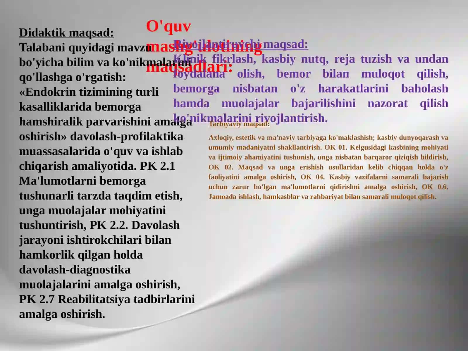 Endokrin kasalliklar amaliyoti 2