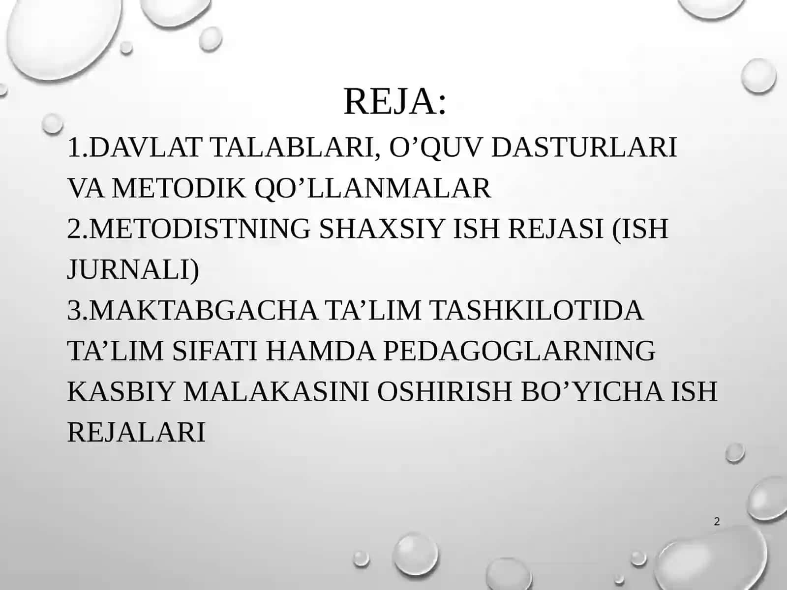 Maktabgachata’limtashkilotimetodistining(kattatarbiyachi)ishhujjatlari 2