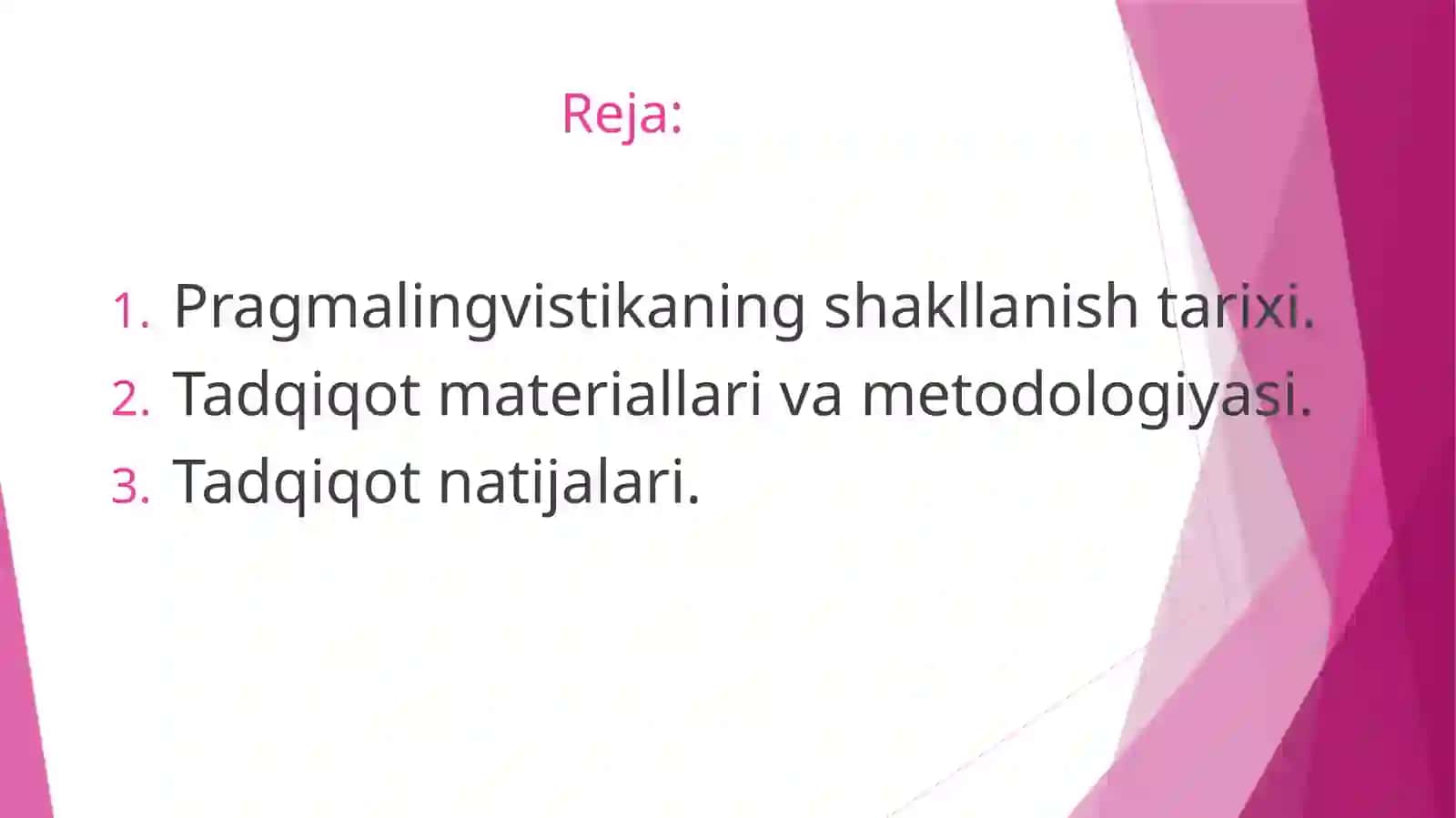 Pragmalingvistika tilshunoslikning mustaqil sohasi sifatida 2