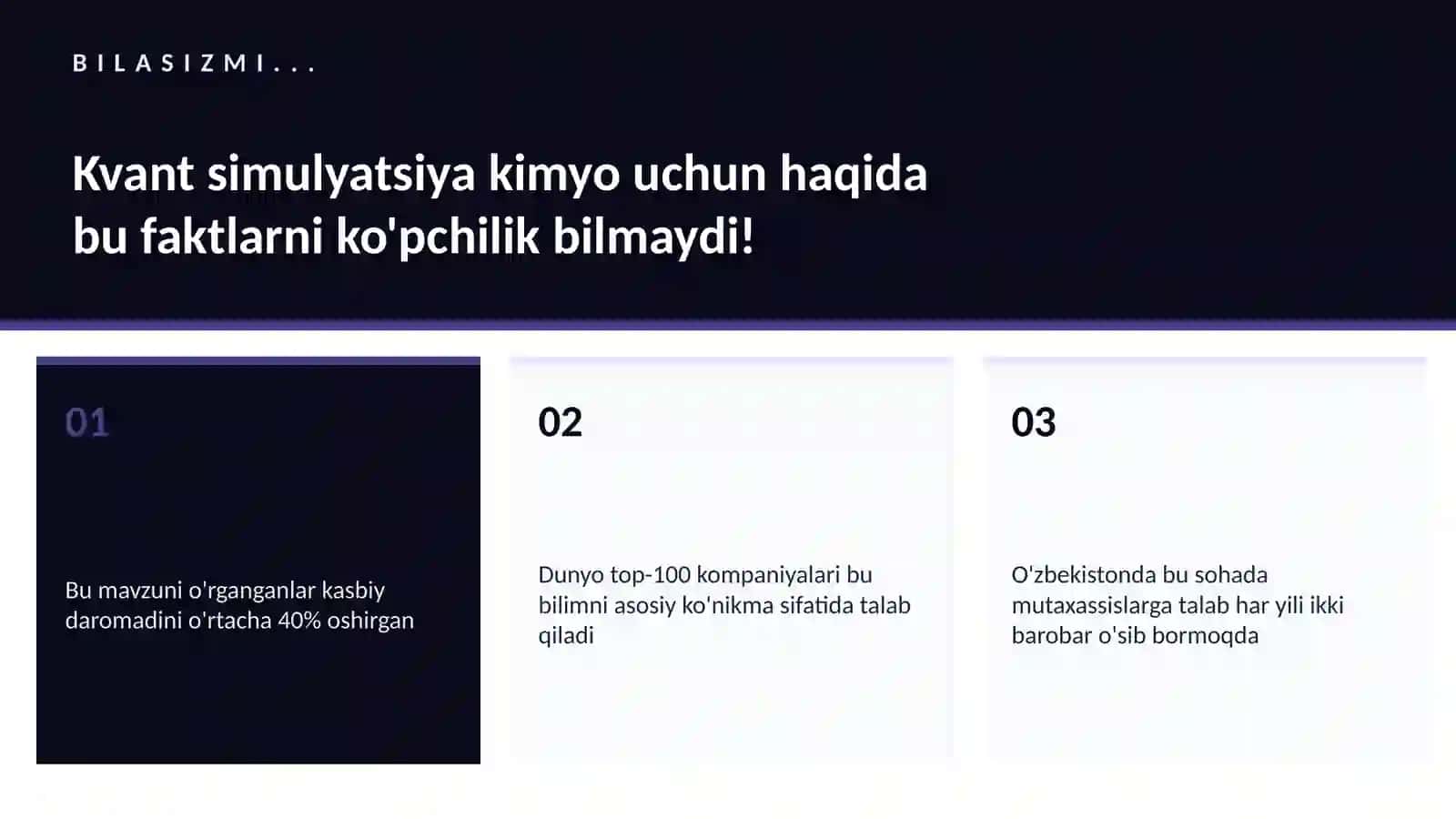 Kvant simulyatsiya kimyo uchun 2