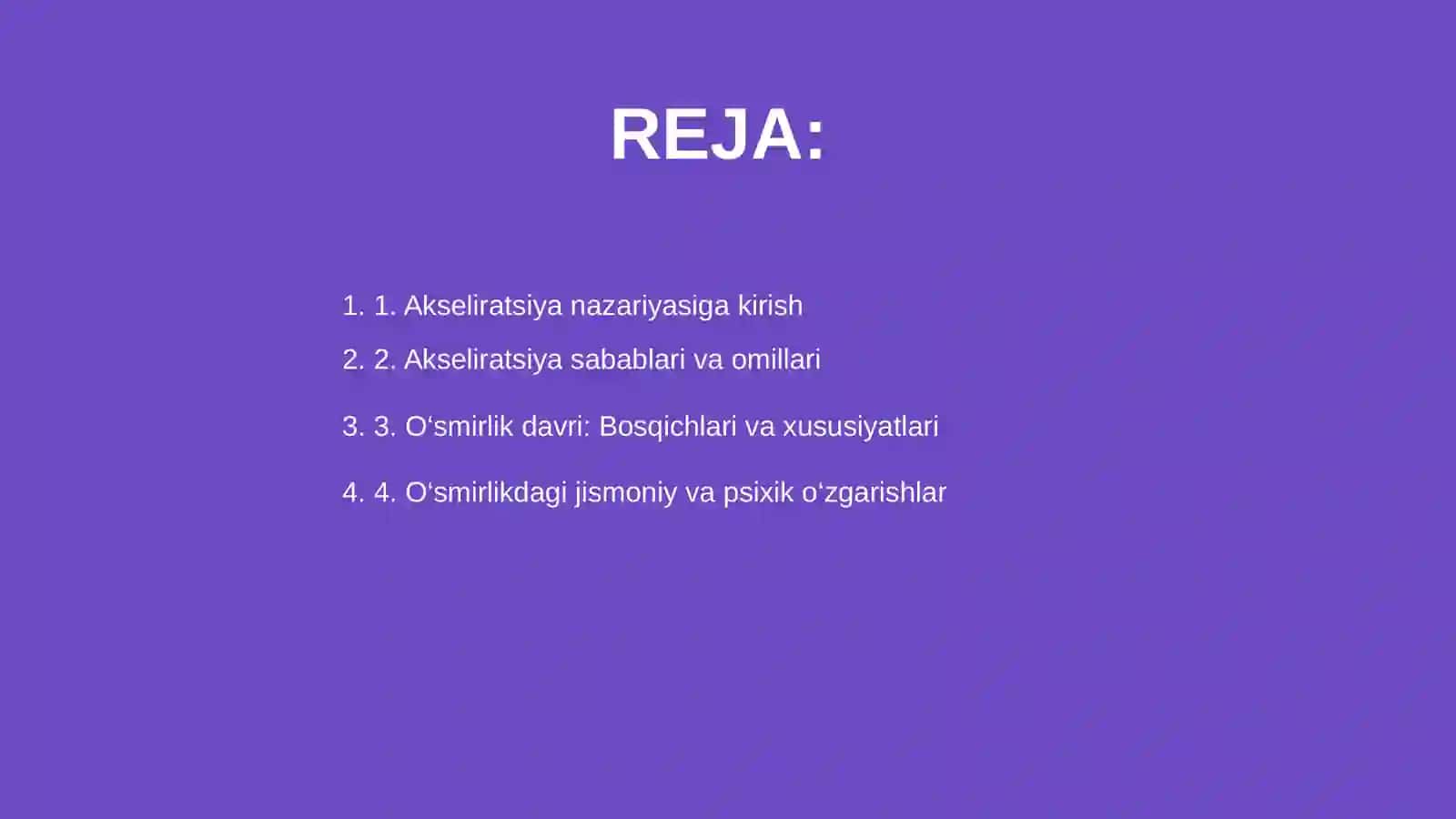Akseliratsiya nazariyasi 2
