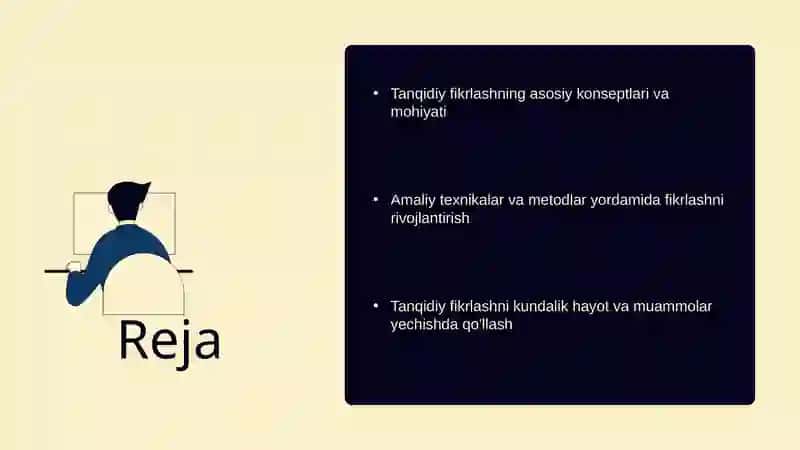 Tanqidiy fikrlashni rivojlantirish texnologiyasi 2