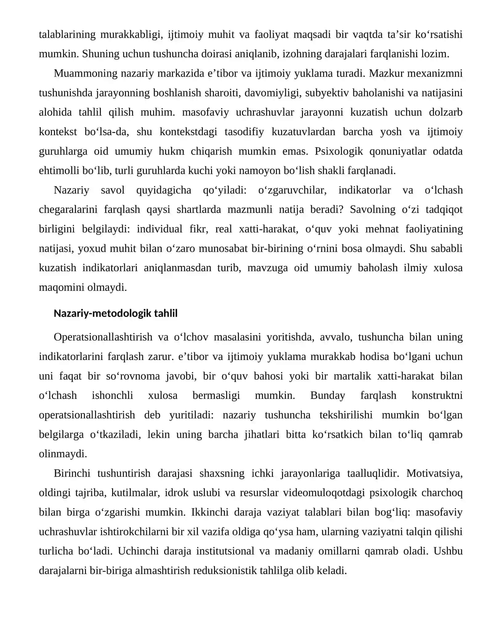 VIDEOMULOQOTDAGI PSIXOLOGIK CHARCHOQNING BAHOLASH VA DIAGNOSTIKA MASALALARI 2