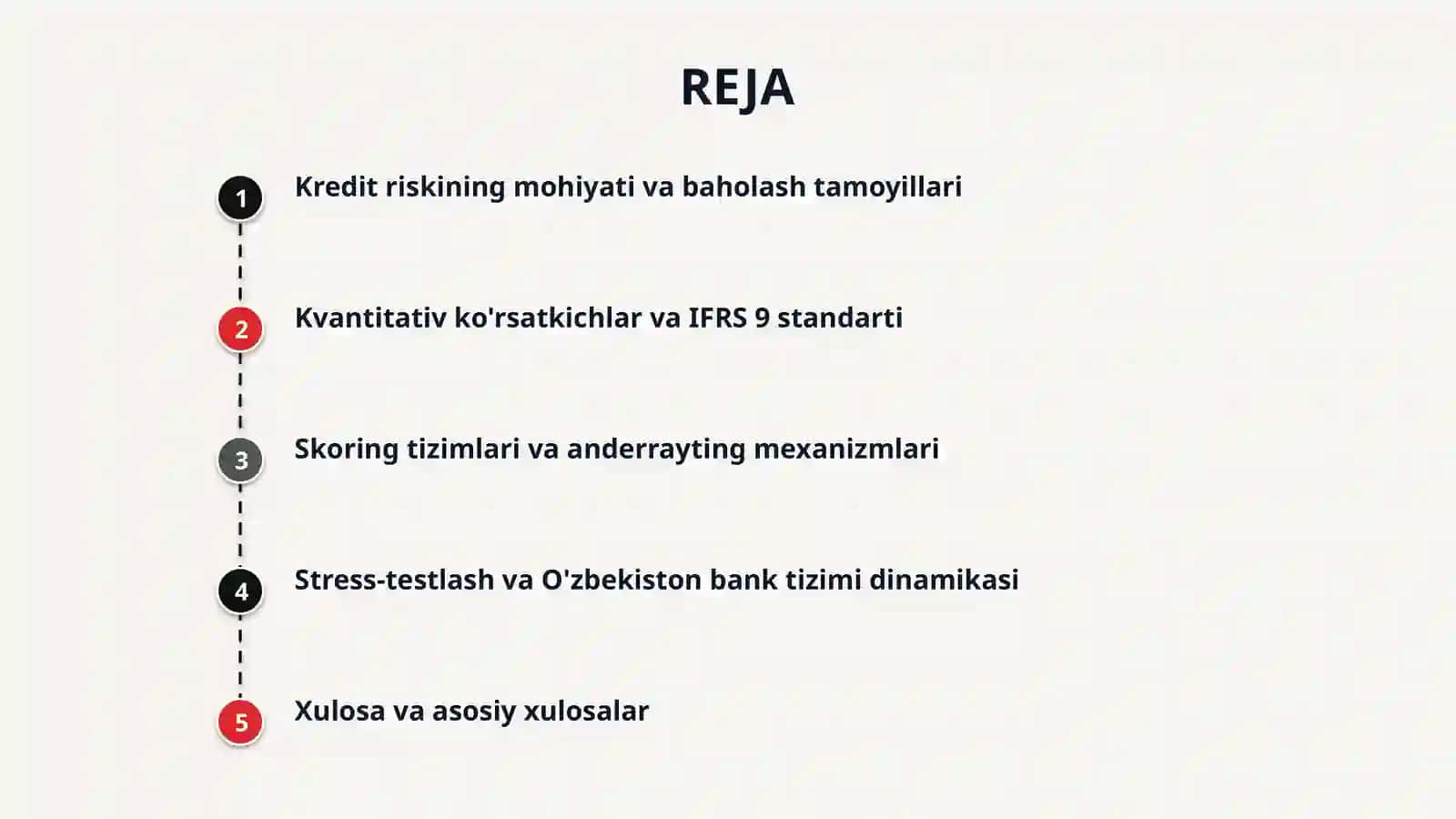 Kredit risklarini baholash va boshqarish mexanizmlari 2