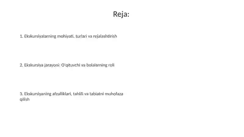 Ekskursiya bolalarni tabiat bilan tanishtirish usuli sifatida 2