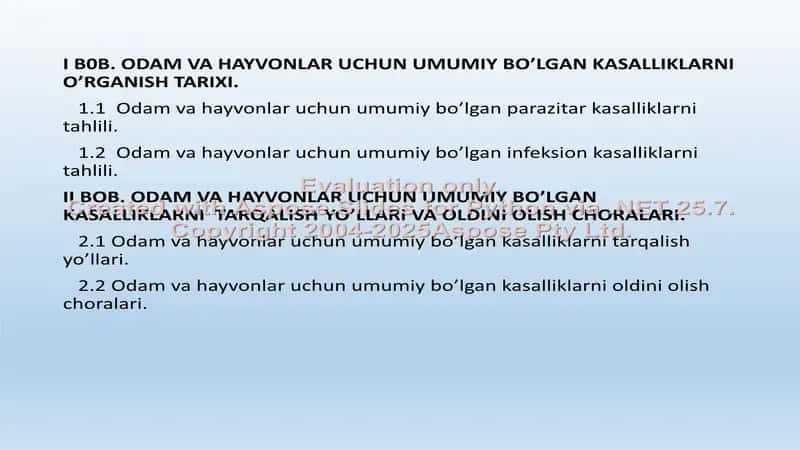 Biologiya va uni o’qitish metodikasi 2