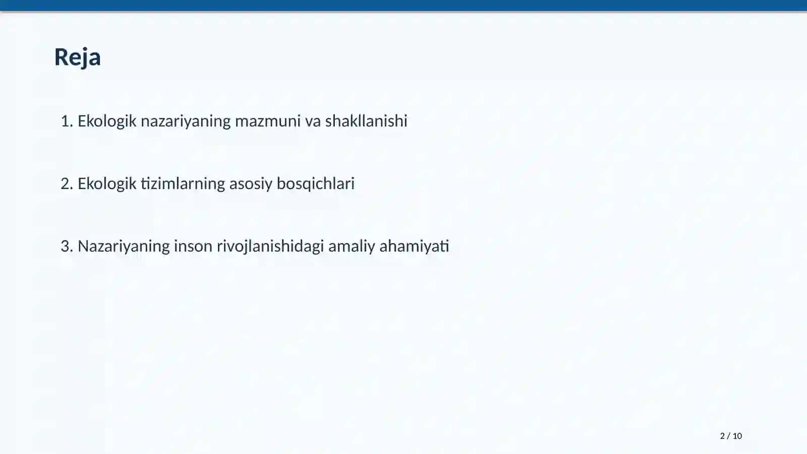 Bronfenbrennerning ekologik nazariyasi 2