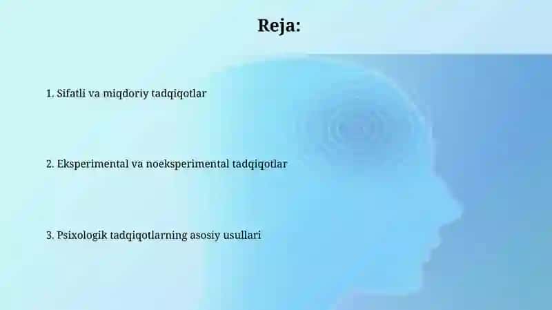 Psixologik Tadqiqotning Asosiy Usullari 2