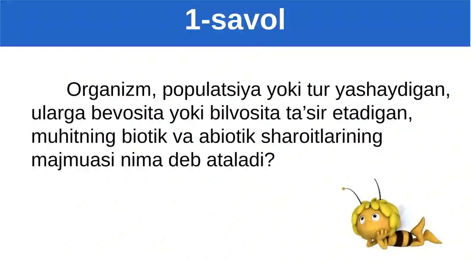 O‘simlik va hayvonlarning suv muhitiga moslanishlarini o‘rganish 2