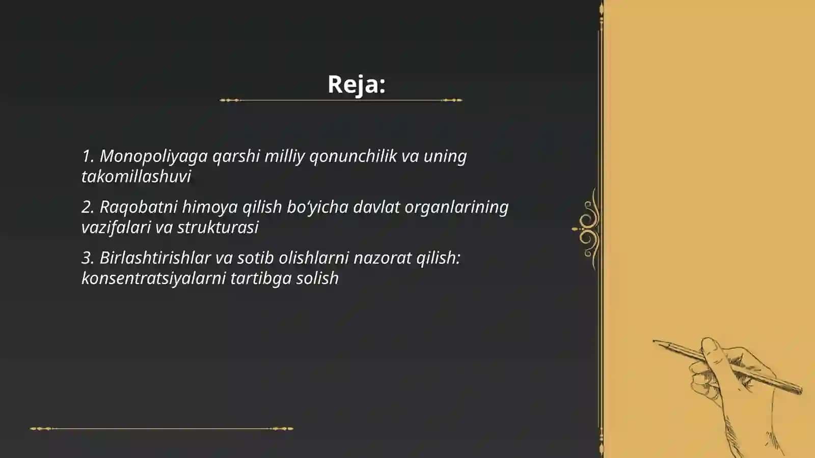Monopolizmga qarshi siyosat va raqobatni rivojlantirishda davlatning oʻrni 2