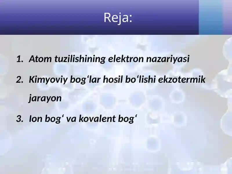 Atom Tuzilishining Elektron Nazariyasi 2