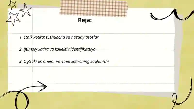 Etnik va ijtimoiy xotira 2