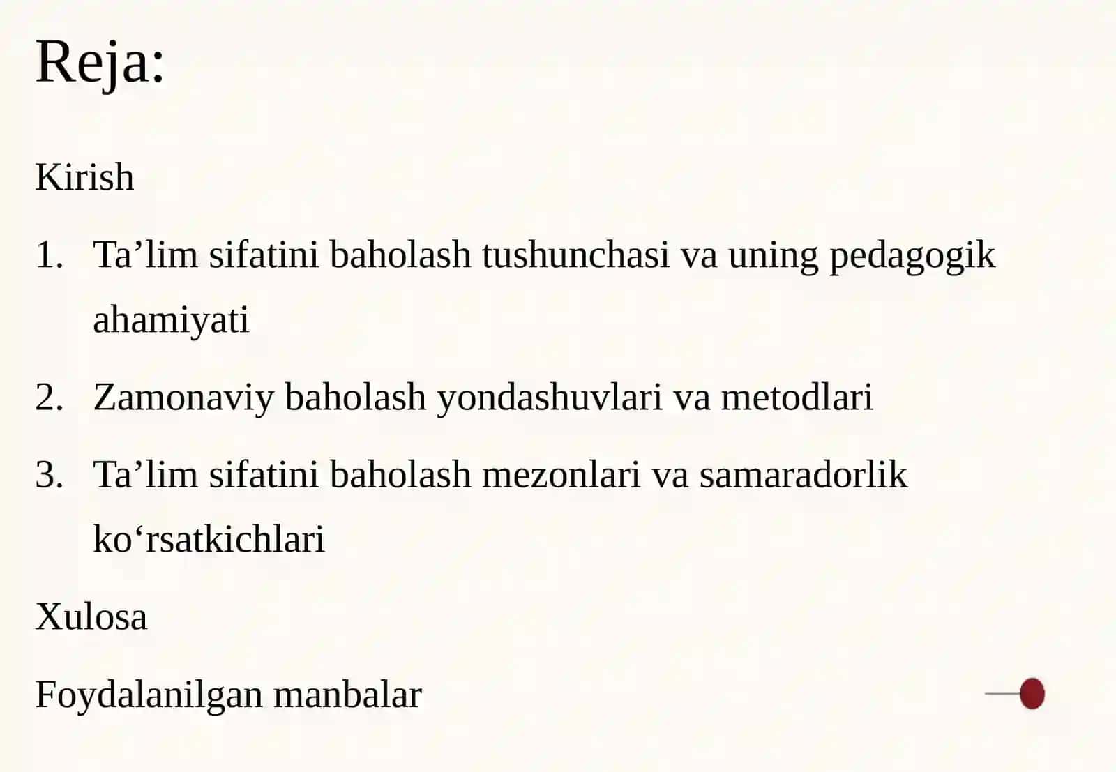 Ta’lim sifatini baholashning zamonaviy dashuvlari va mezonlari 2