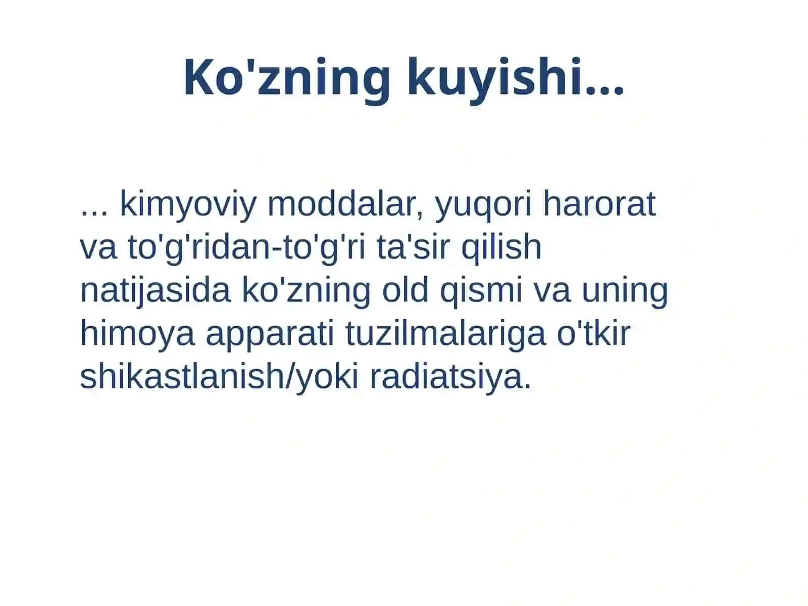 Ko'z kuyishi 2