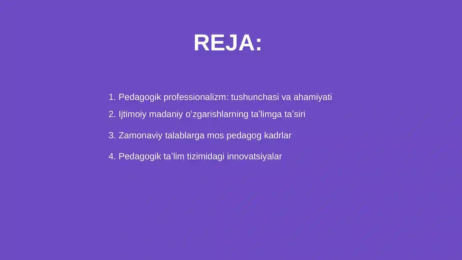Pedagogik professionalizm va pedagogik taʼlim 2