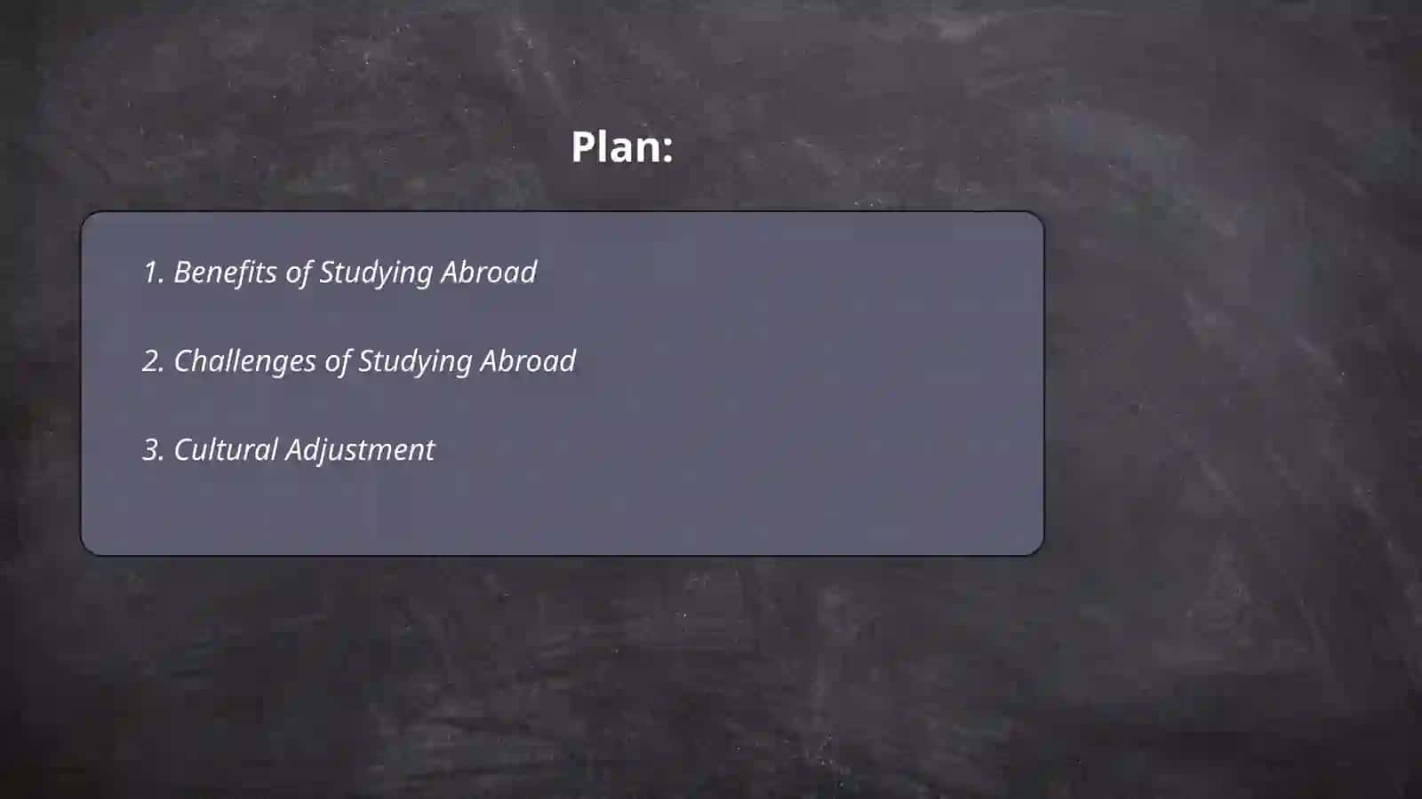 Going abroad to study 2