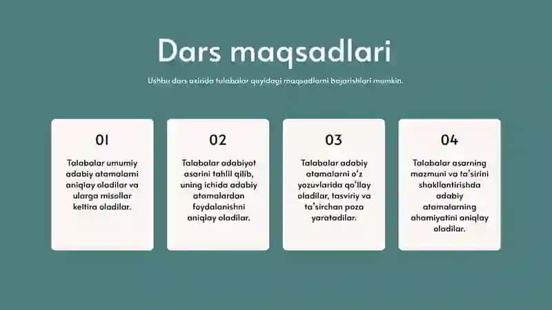 Adabiyot atamalari 2