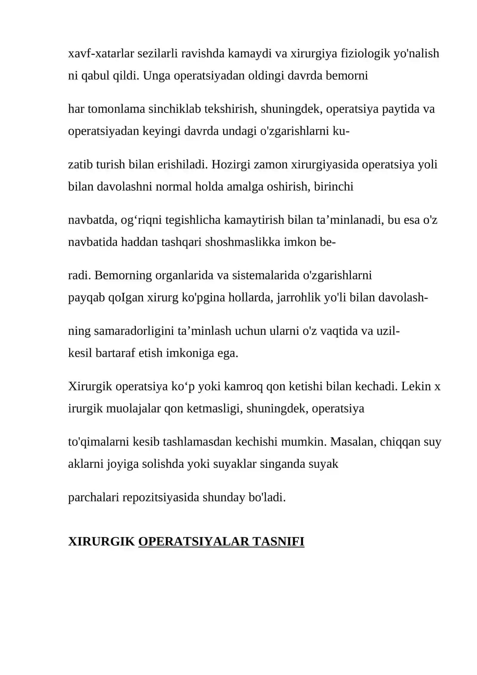OPERATSIYA HAQIDA UMUMIY MA'LUMOT 2