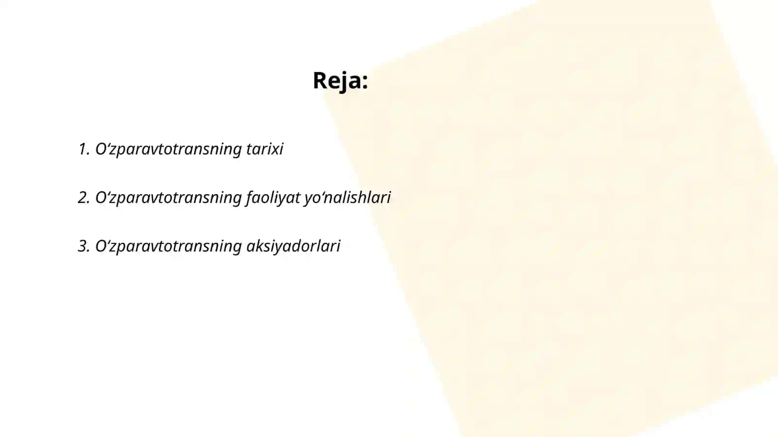 O‘zparavtotrans Aksiyadorlik jamiyat 2