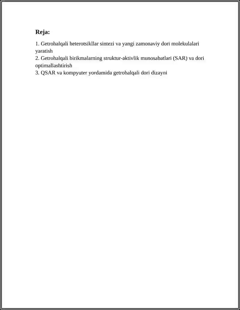 GETROHALQALI BIRIKMALAR ASOSIDA ISHLAB CHIQARILADIGAN ZAMONAVIY DORI VOSITALARI 2