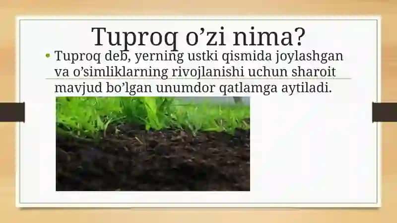 Tuproqning fizikaviy xossalari 2