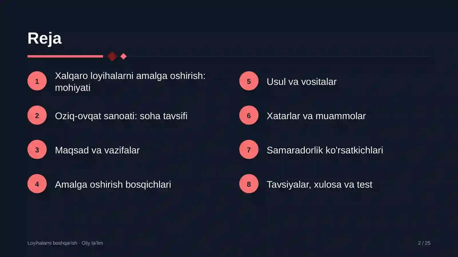 oziq ovqat sanoatida xalqaro loyihalarni amalga oshirish 4913 2