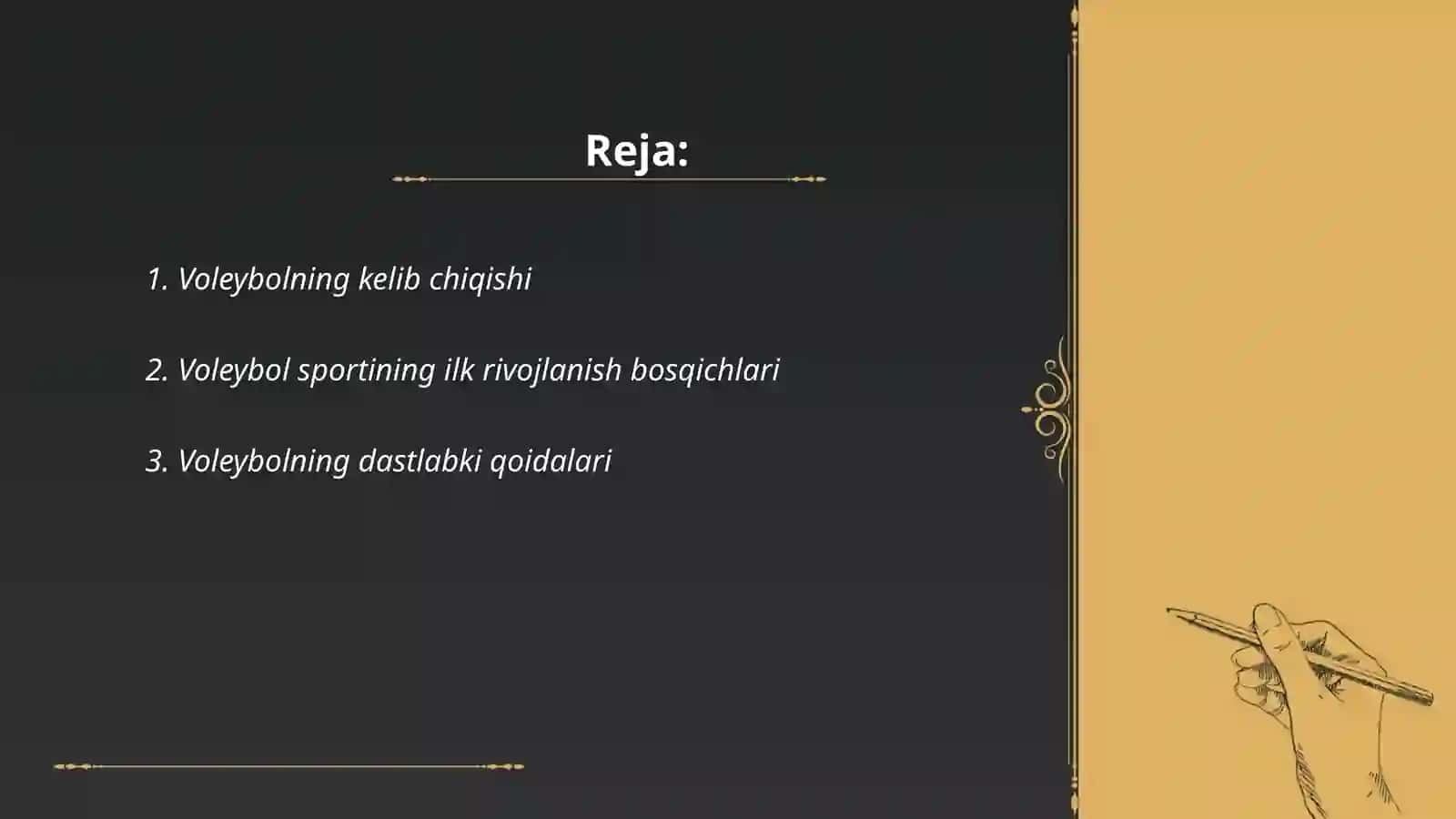 Voleybolning kelib chiqishi rivojlanish tarixi va O'zbekistonda vujudga kelishi 2