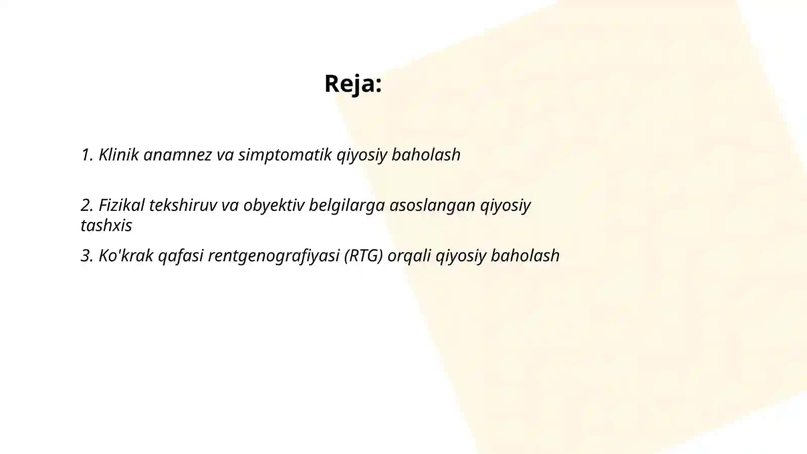 Tuberkulyoz klinik shakllari qiyosiy tashxislashning asosiy usullari 2