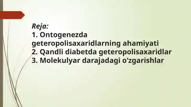 Geteropolisaxaridlarni ontogenez va kasalliklarda o’zgarishi 2