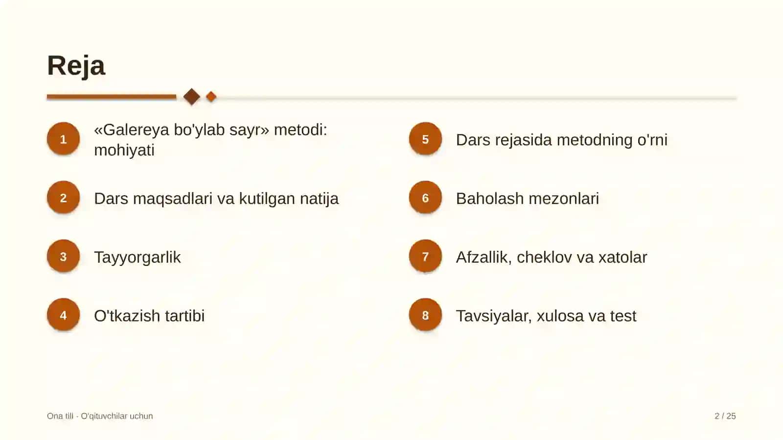 ona tili darslarida galereya bo'ylab sayr metodidan foydalanish 7795 2