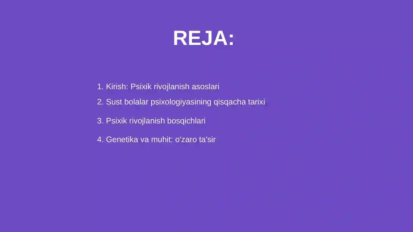 Psihik rivoshlanish va sust bolalar psixologiyasi 2