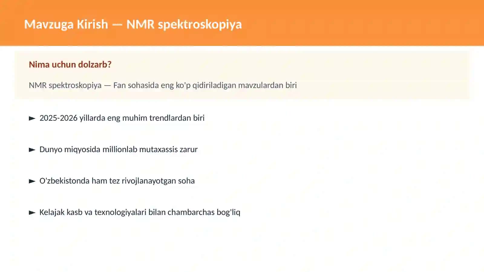 NMR spektroskopiya 2