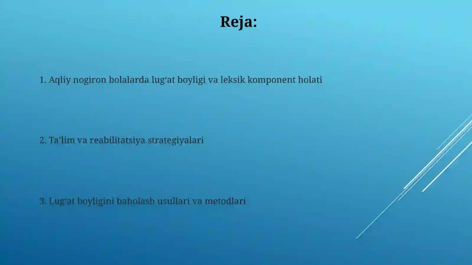 Aqliy Nogiron Bolalarda Lugʻat Boyligi va Leksik Komponent Holati 2