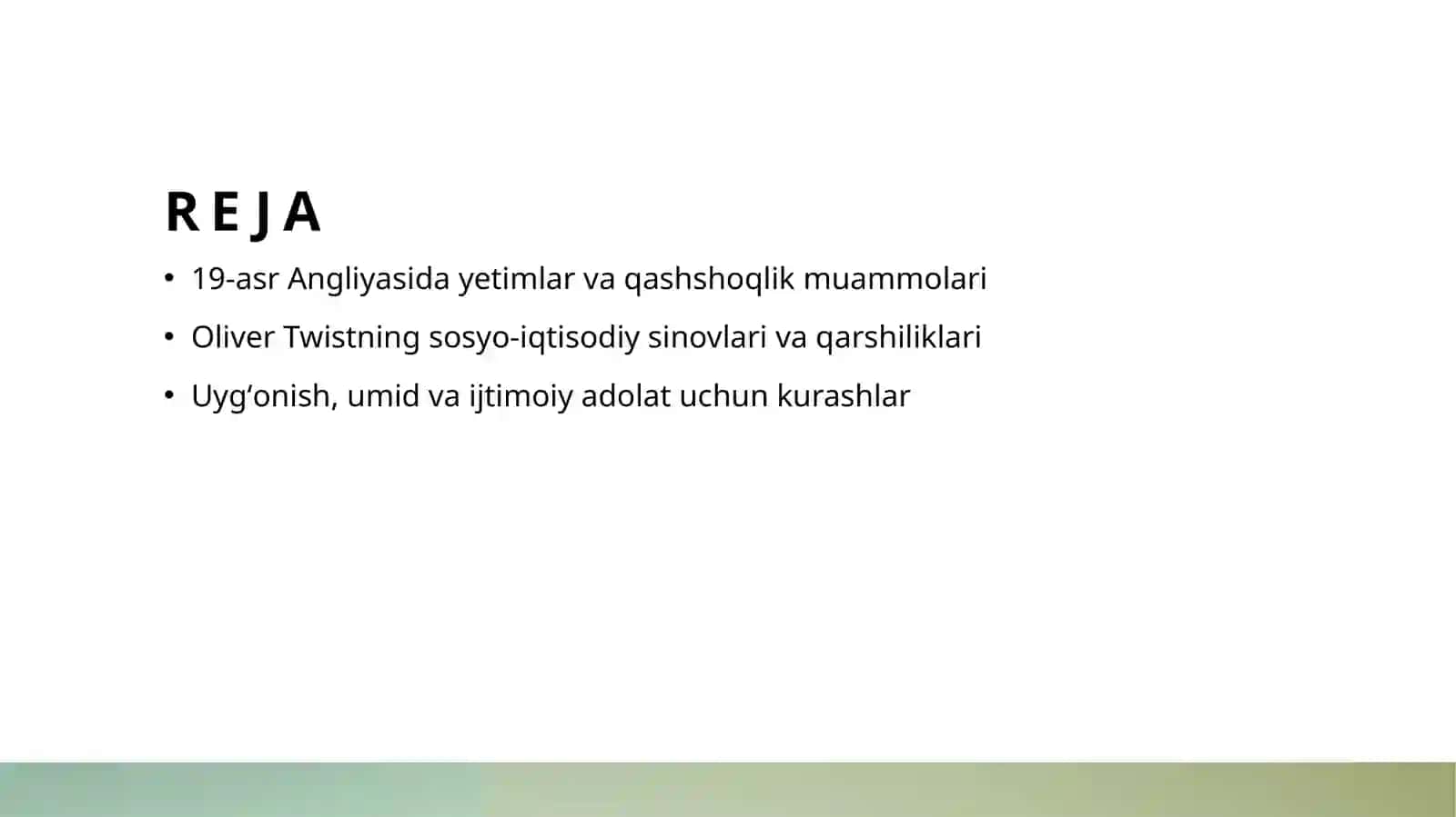 Charlez Dikkens Oliver Tvistning boshidan kechirganlari 2