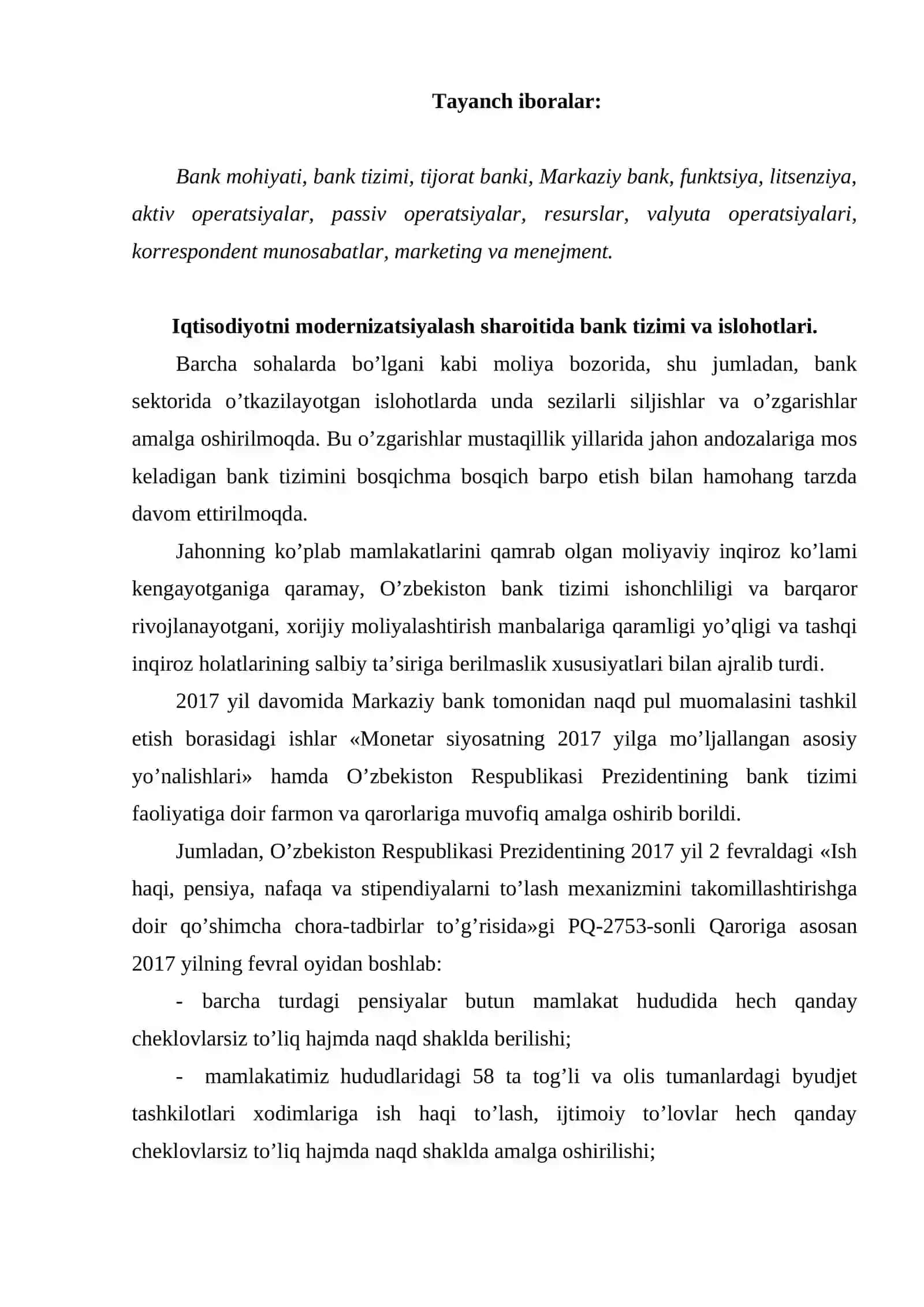 Tijorat banklarini tashkil etishning huquqiy va iqtisodiy asoslari 2