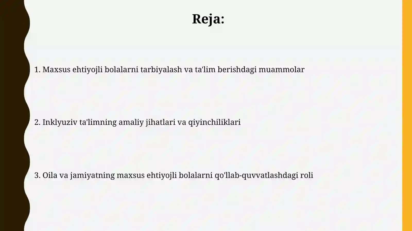 Kamida 30% ota-onalar va o'qituvchilarni o'z ichiga olgan treninglar va seminarlar o'tkazish 2