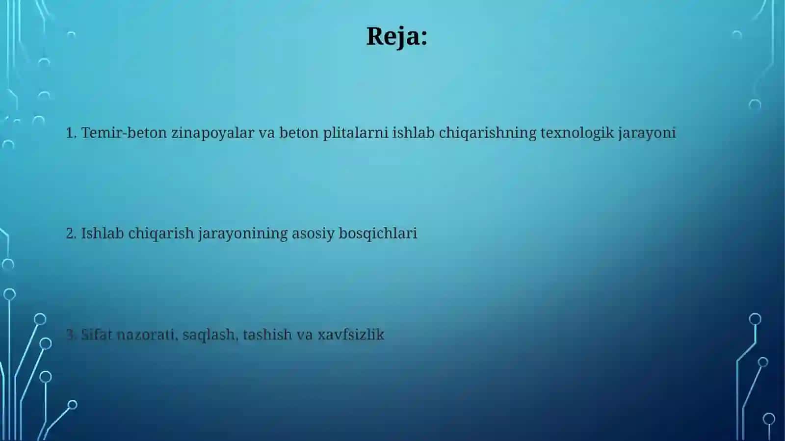 Sanoatkorxonalardatemir-betonmarshi,betonplitalarishlabchiqarishtexnologikjarayoni 2