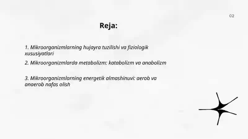 Mikroorganizmlar fiziologiyasi 2