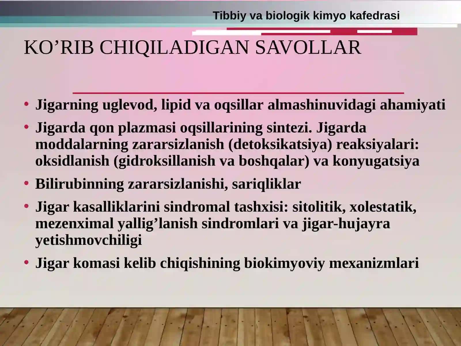 JIGAR biokimyosi 2