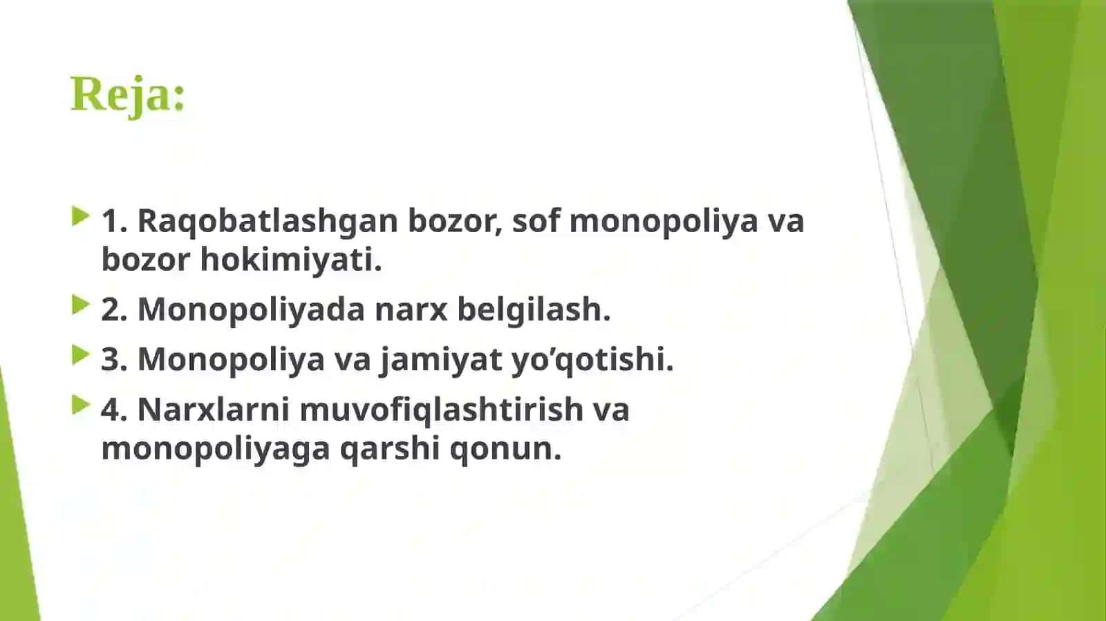 MONOPOLIYADA NARX BELGILASH VA MONOPOL HOKIMIYATI 2