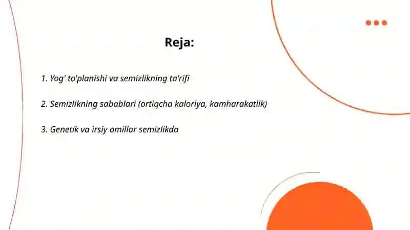 Yog'bosish, semizlik 2