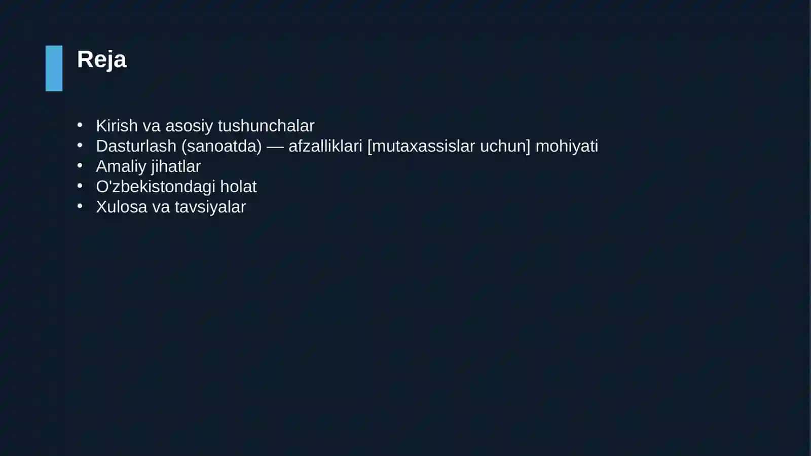 Dasturlash (sanoatda) — afzalliklari [mutaxassislar uchun] 2