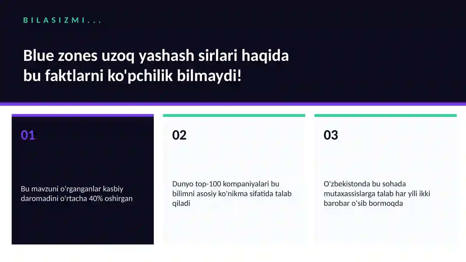 Blue zones uzoq yashash sirlari 2