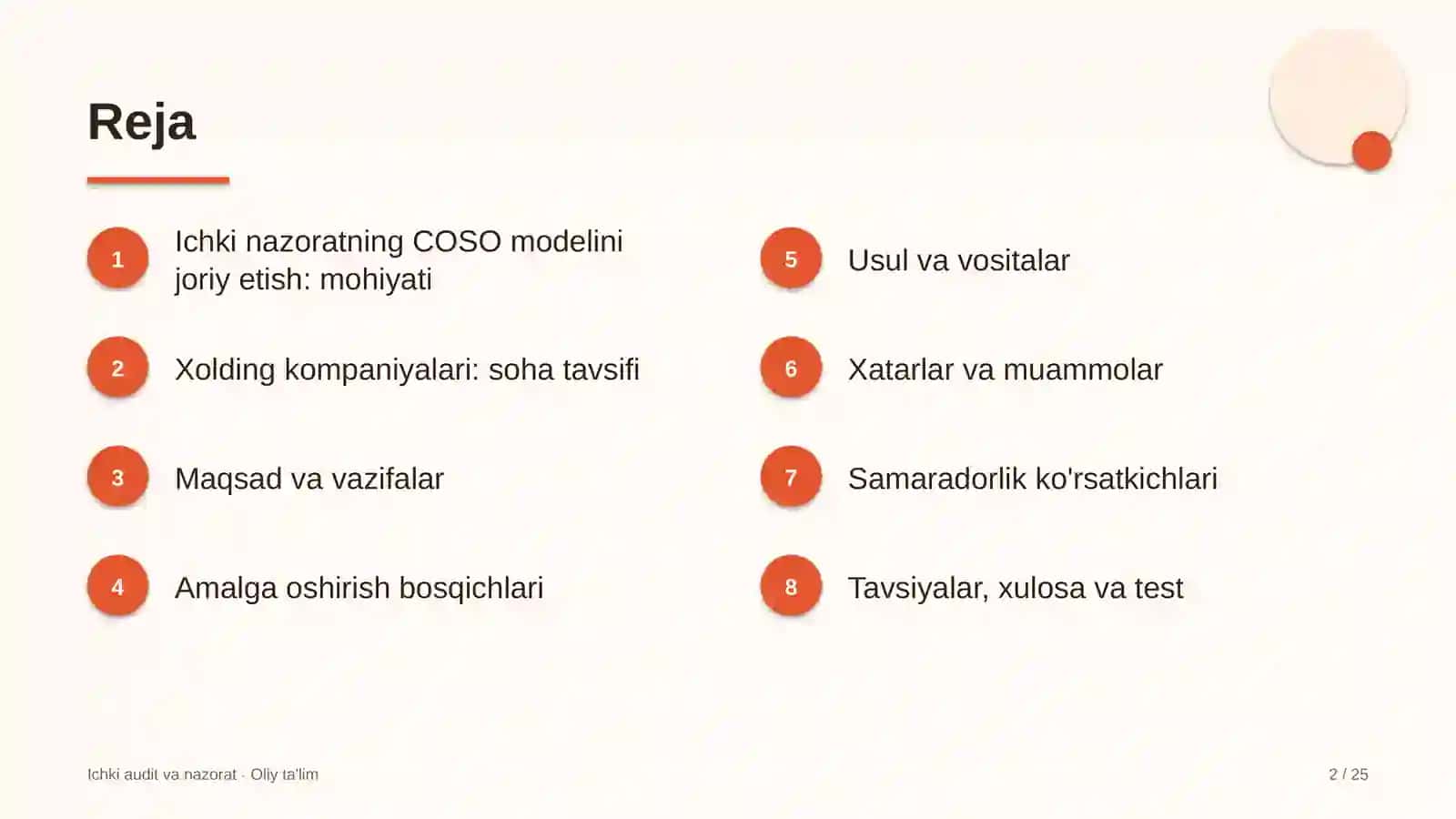 xolding kompaniyalarida ichki nazoratning coso modelini joriy etish 2696 2