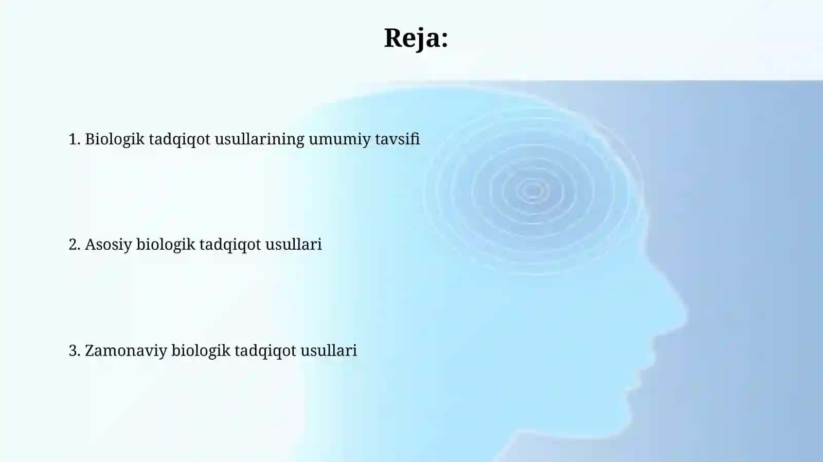 Turli biologik tadqiqot usullarini otkazish 2