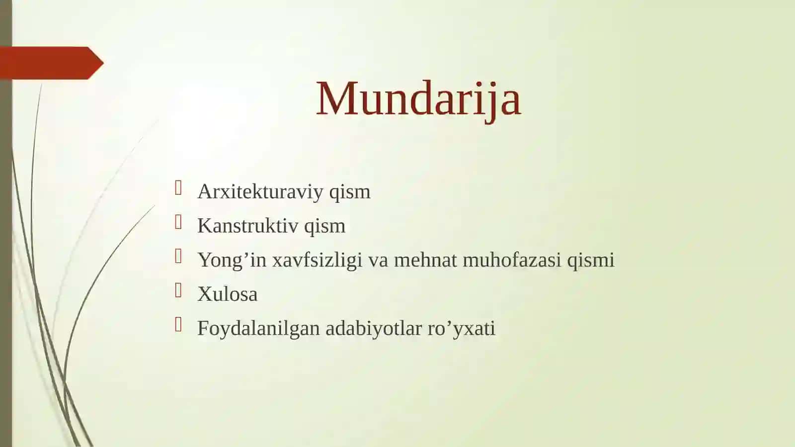 Sanoat binosini savdo majmuasiga moslashtirish loyihasi Diplom ishi Prezintatsiya.pptx 2