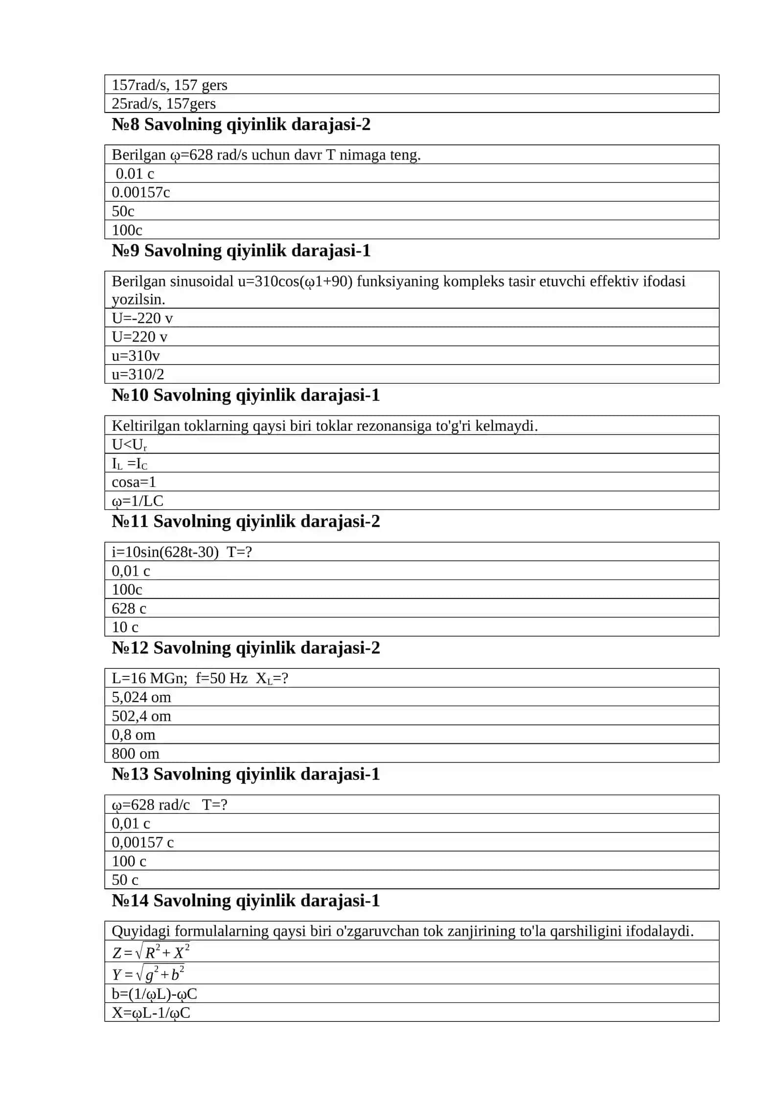 Elektr zanjirlar nazariyasi 2