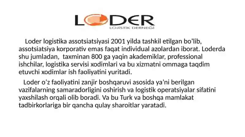 Loder logistika assotsiatsiyasi 2